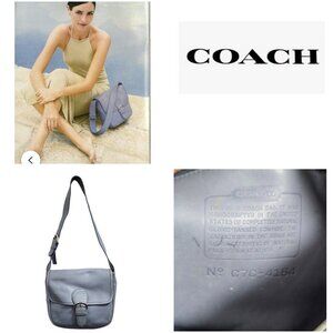 Coach Vintage - UNEVEN Color Soho Bedford Flap Bag 4164 - Periwinkle, Adjustable